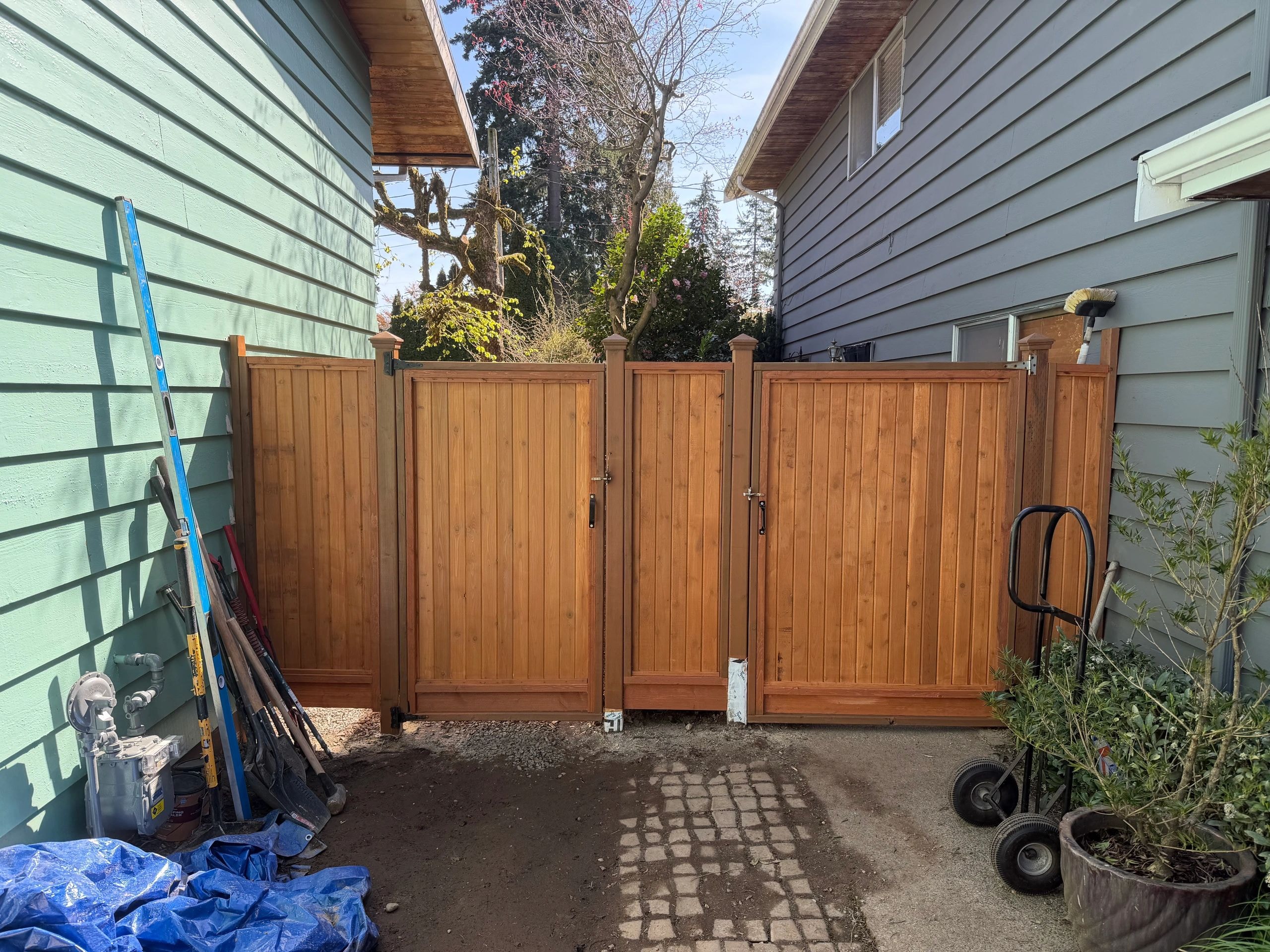 Gate installation by Wilder Construction