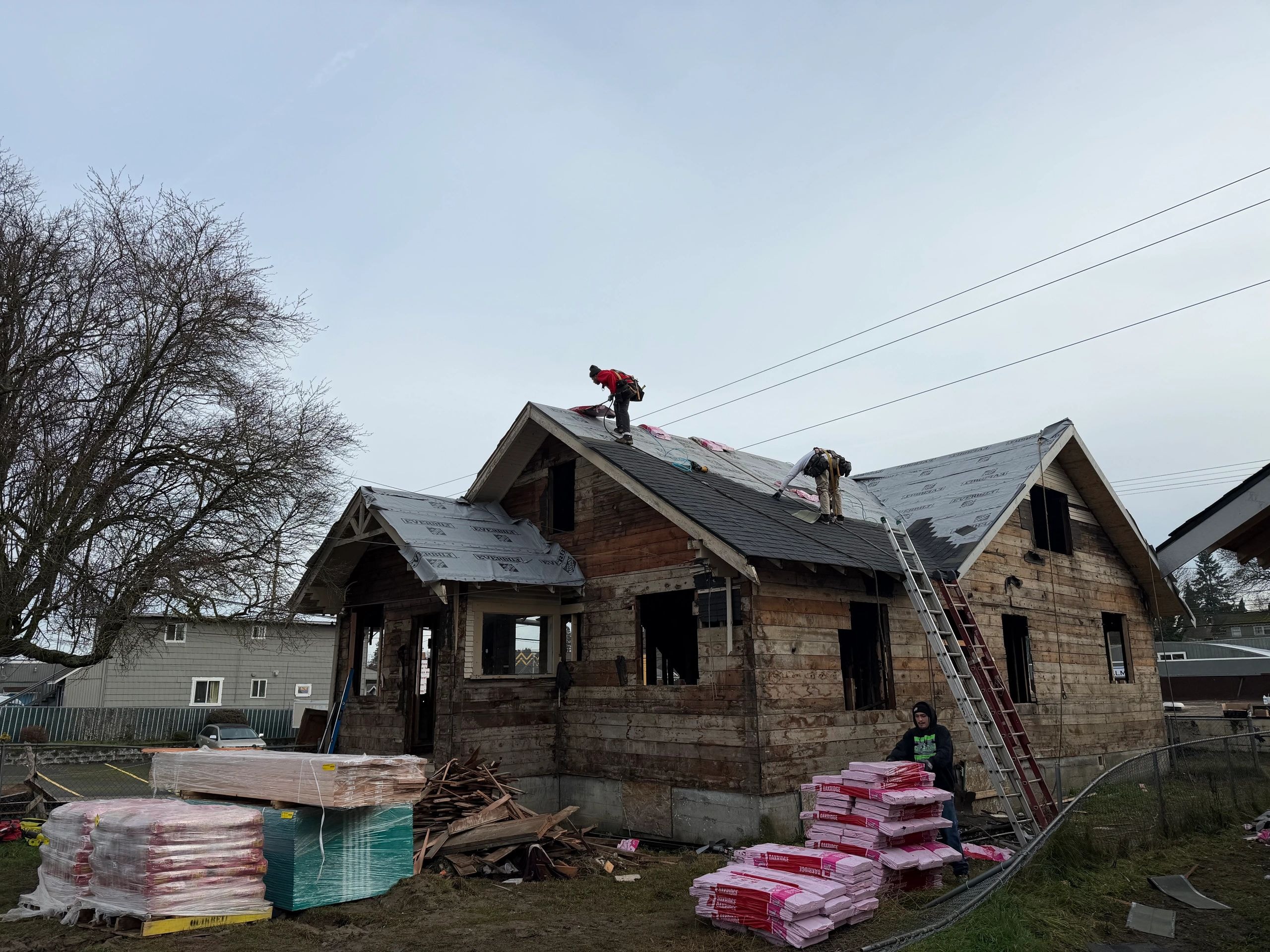 Roof renovation by Wilder Construction